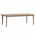 Table de salle à manger 180 x 90 x 75 cm en bois chêne clair style scandinave